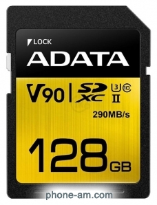 ADATA Premier ONE SDXC UHS-II U3 Class 10 128GB