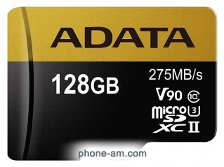 ADATA Premier ONE microSDXC UHS-II U3 Class 10 128GB + SD adapter