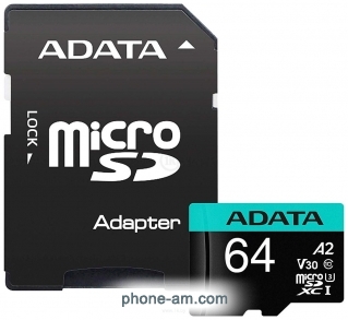 ADATA Premier Pro AUSDX64GUI3V30SA2-RA1 microSDXC 64GB ( )
