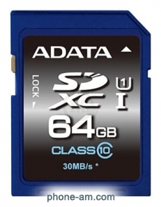 ADATA Premier SDXC Class 10 UHS-I U1 64GB