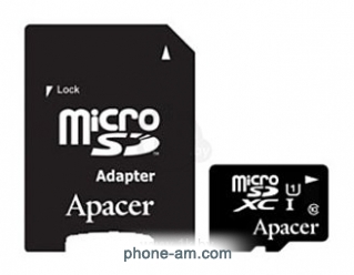 Apacer microSDXC Card Class 10 UHS-I U1 128GB + SD adapter