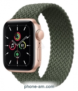 Apple Watch SE GPS 40mm Aluminum Case with Braided Solo Loop