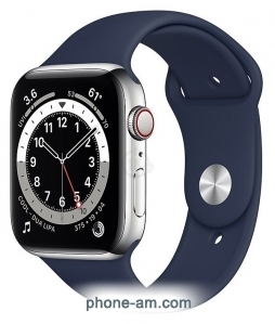 Apple Watch Series 6 GPS + Cellular 44mm Stainless Steel Case with Sport Band