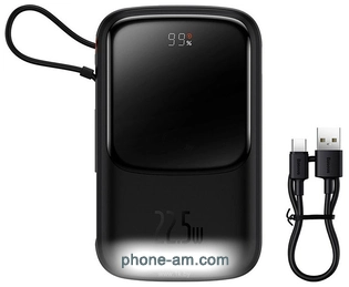 Baseus PPQD060101 Qpow Pro 10000mAh 22.5W Black (PPQD2-10C)