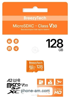 BreezyTech Ultra microSDXC Class 10/A2/V30 128GB ( )
