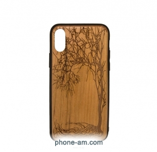 Case Wood  Apple iPhone X (, )