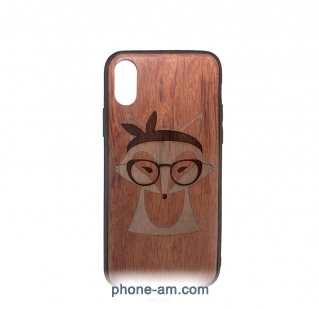 Case Wood  Apple iPhone X (, )