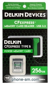 Delkin Devices CFexpress Reader and Card Bundle 256GB DCFX1-256-R