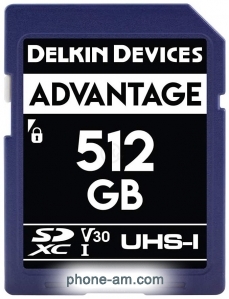 Delkin SDXC Advantage UHS-I 512GB