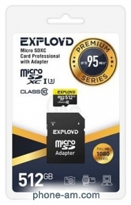 Exployd Premium Series microSDXC 512GB EX512GCSDXC10UHS-1-ELU3 ( )