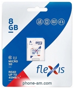 Flexis microSDHC 8GB Class 10 U1 FMSD008GU1A ( )