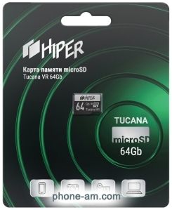 Hiper microSDXC 64GB UHS-1 U3 V30 HI-MSD64GU3V30