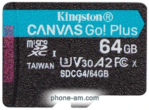 Kingston Canvas Go! microSDXC 64GB SDCG4/64GB ( )