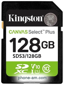 Kingston Canvas Select Plus SDXC 128GB SDS3/128GB