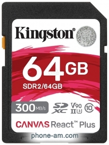 Kingston Canvas React Plus SDXC 64GB