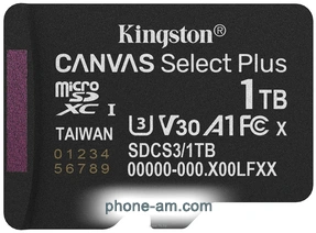 Kingston Canvas Select Plus microSDXC 1TB SDCS3/1TBSP