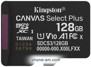Kingston Canvas Select Plus microSDXC 128GB SDCS3/128GBSP