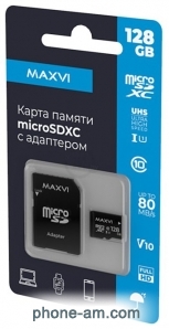 Maxvi microSDHC 128GB Class 10 UHS-I (1) MSD128GBC10V10