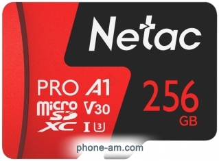 Netac MicroSDXC 256GB V30/A1/C10 Netac P500 Extreme Pro  