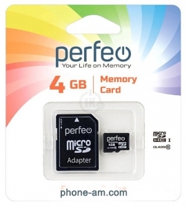 Perfeo microSDHC PF4GMCSH10AES 4GB ( )