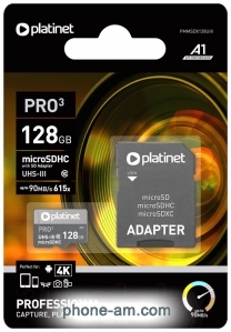 Platinet PMMSDX128U 128GB + SD adapter