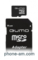 Qumo microSDHC class 10 16GB + SD adapter