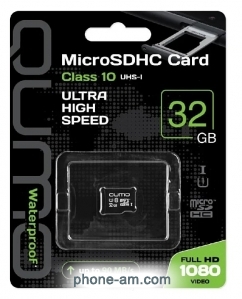 Qumo microSDHC class 10 UHS-I U1 32GB