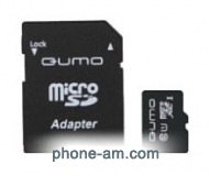 Qumo microSDXC Class 10 UHS Class 1 128GB + SD adapter