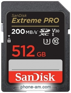 SanDisk Extreme PRO SDXC SDSDXXD-512G-GN4IN 512GB