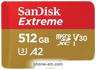 SanDisk Extreme SDSQXAV-512G-GN6MA microSDXC 512GB