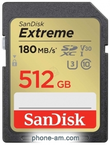 SanDisk Extreme SDXC SDSDXVV-512G-GNCIN 512GB