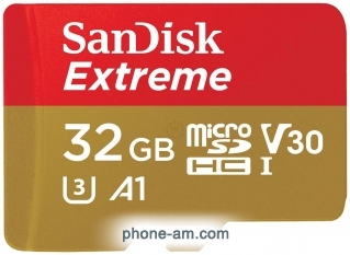 SanDisk Extreme microSDHC SDSQXAF-032G-GN6MN 32GB