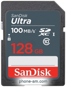 SanDisk Ultra SDXC Class 10 UHS-I 100MB/s 128GB