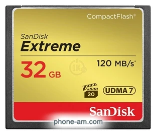 Sandisk Extreme CompactFlash 120MB/s 32GB