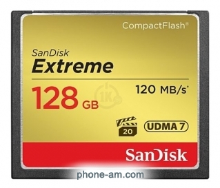 Sandisk Extreme CompactFlash 120MB/s 128GB