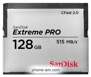 Sandisk Extreme PRO CFast 2.0 515MB/s 128GB