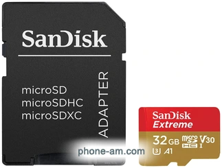 Sandisk Extreme microSDHC Class 10 UHS Class 3 100MB/s 32GB