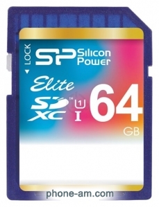 Silicon Power ELITE SDXC UHS Class 1 Class 10 64GB