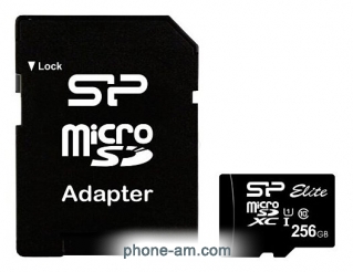 Silicon Power ELITE microSDXC 256GB UHS Class 1 Class 10 + SD adapter