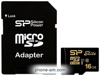 Silicon Power Elite Gold microSDHC SP016GBSTHBU1V1GSP 16GB ( )