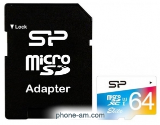 Silicon Power Elite microSDXC SP064GBSTXBU1V21SP 64GB ( )