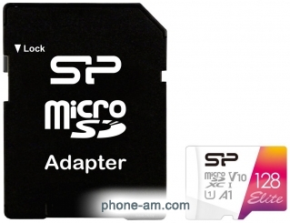 Silicon Power Elite microSDXC SP128GBSTXBV1V20SP 128GB + SD adapter