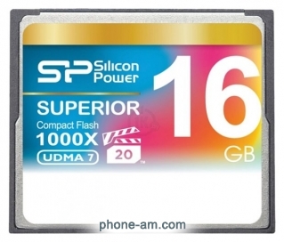 Silicon Power Superior CF 1000X CompactFlash SP016GBCFC1K0V10 16GB