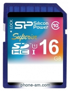 Silicon Power Superior SDHC UHS Class 1 Class 10 16GB