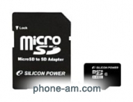 Silicon Power micro SDHC Card 16GB Class 10 + SD adapter