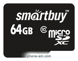 SmartBuy microSDXC Class 10 64GB + SD adapter