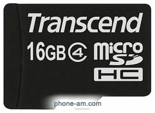 Transcend microSDHC (Class 4) 16GB (TS16GUSDC4)