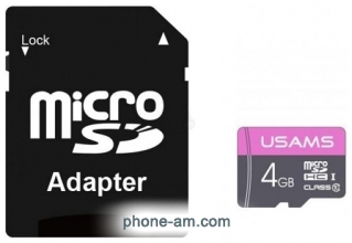 Usams US-ZB115 High Speed TF Card 4GB ( )