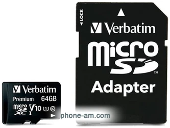Verbatim Premium 44084 64GB + SD adapter