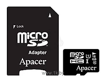 Apacer microSDHC Card Class 10 UHS-I U1 16GB + SD adapter